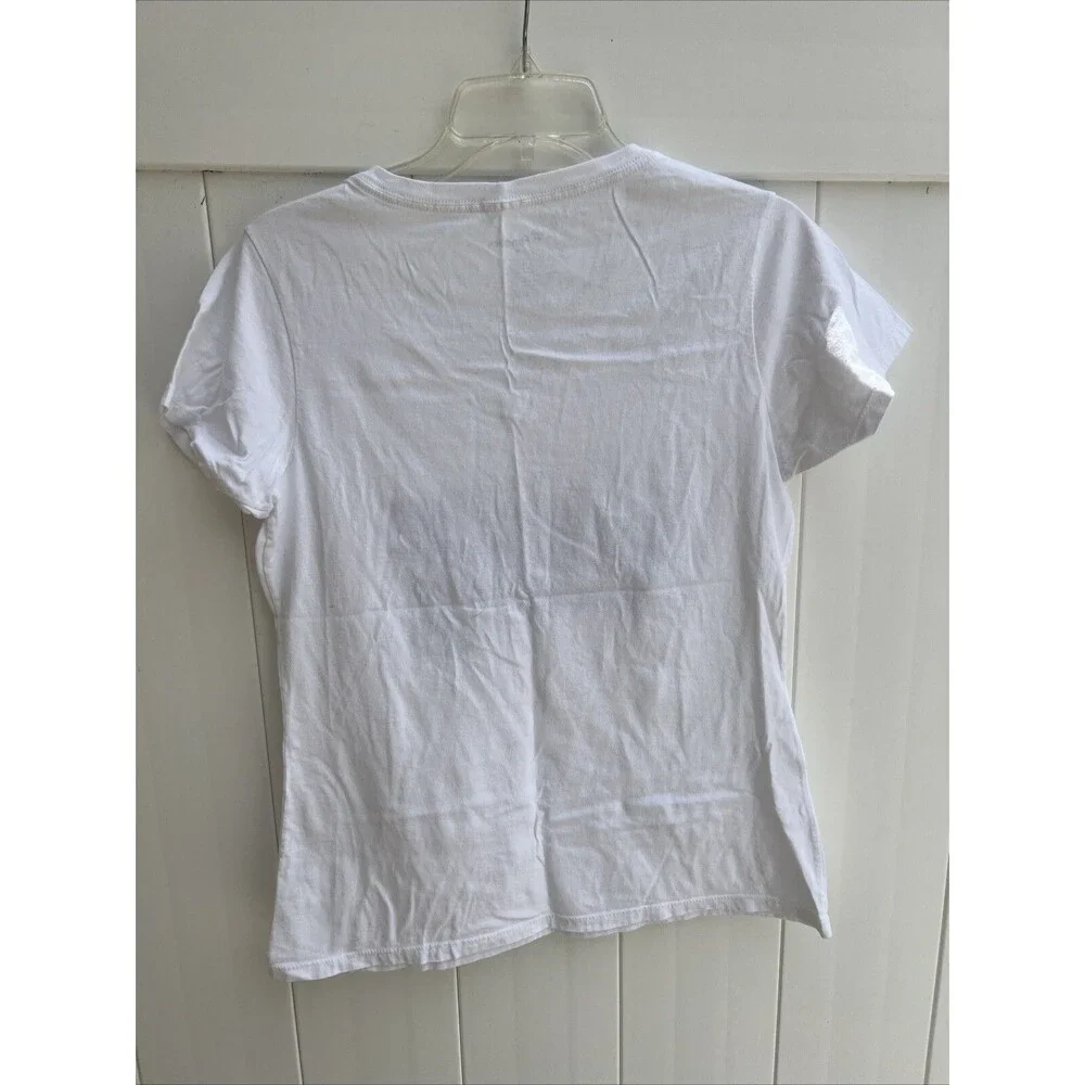 Tampa Bay Lightning Fanatics Stanley Cup Champs 2021 Womens White T Shirt Sz M